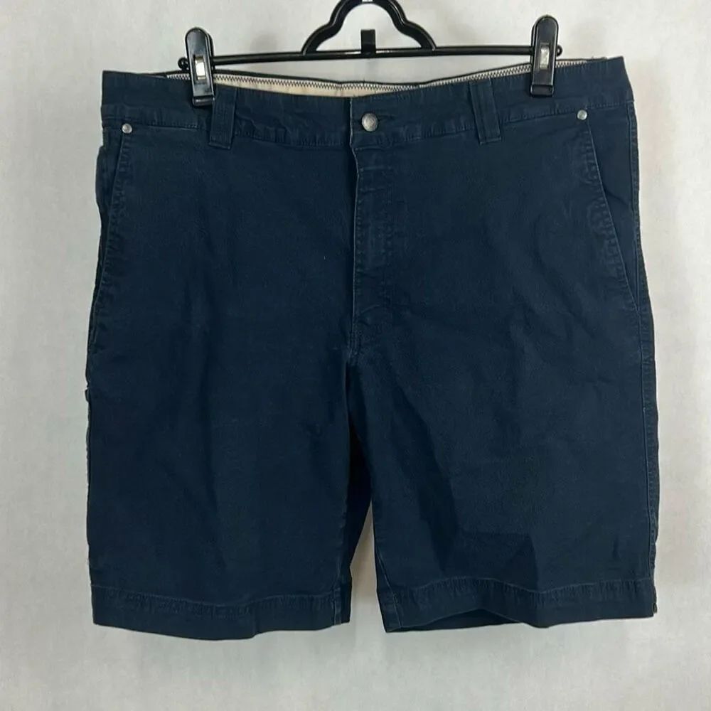 Columbia Button Front Shorts Mens Sz 38 Black 10" Inseam Regular Fit